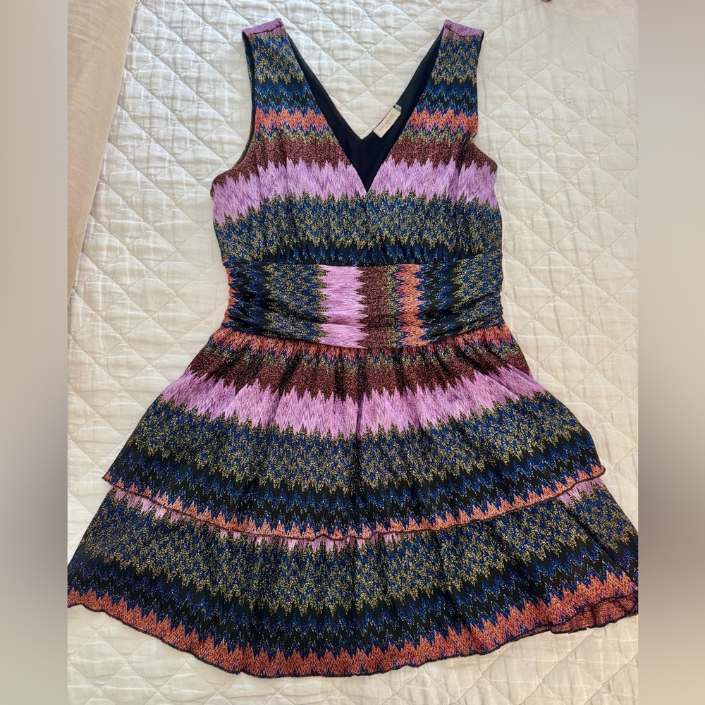 Ramy Brook Laura Glittery Mini Dress Size XXL